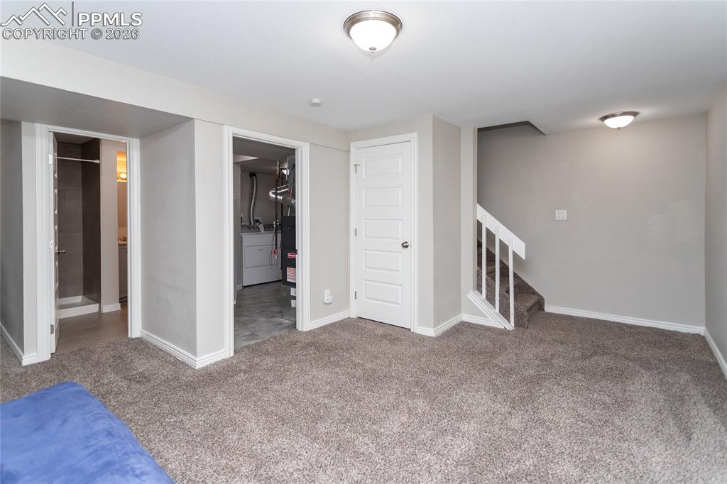 Large third bedroom is located on the basement level