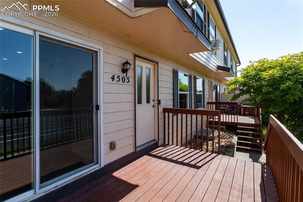 Enjoy the sunny deck accessible from either the dining area or living room.