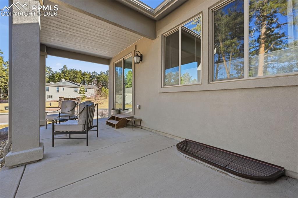 Another view of the extended patio!