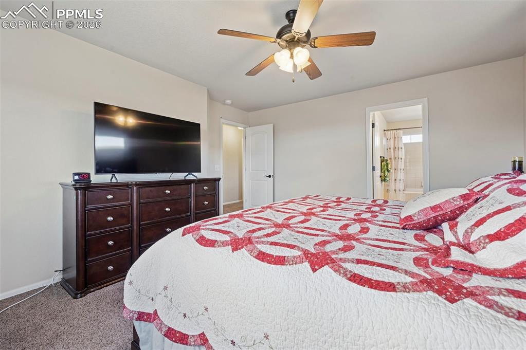 Primary bedroom on second floor. 