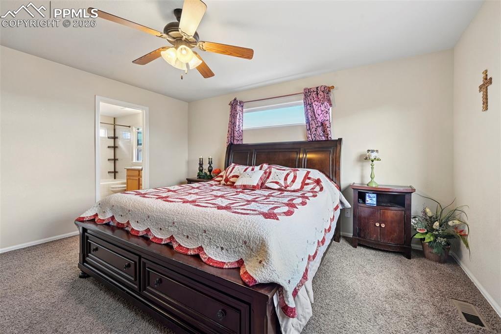 Primary bedroom on second floor. 