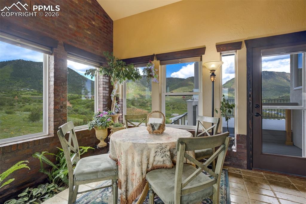 The best room in the house for your morning coffee and evening beverage.