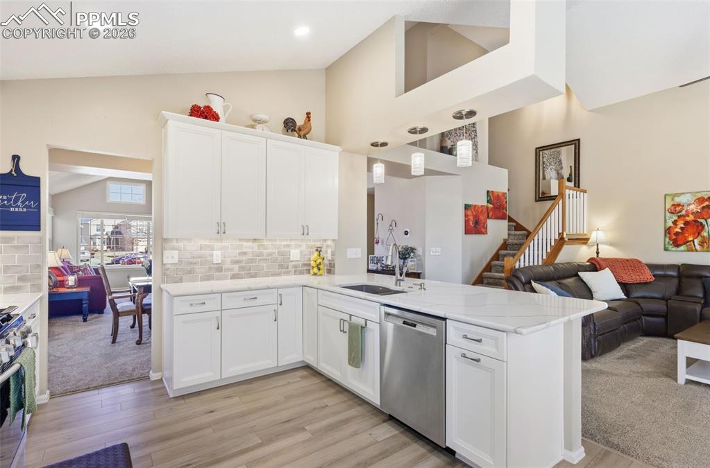 Beautiful remodeled kitchen and open floor plan