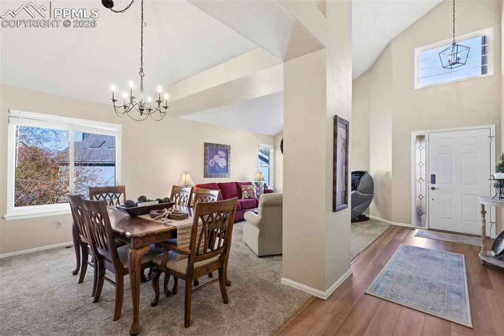 View of entry and open floor plan