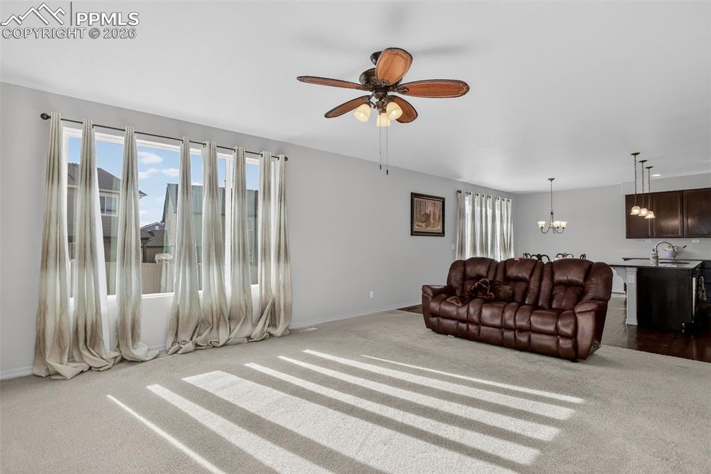 Living room offers tons of natural light