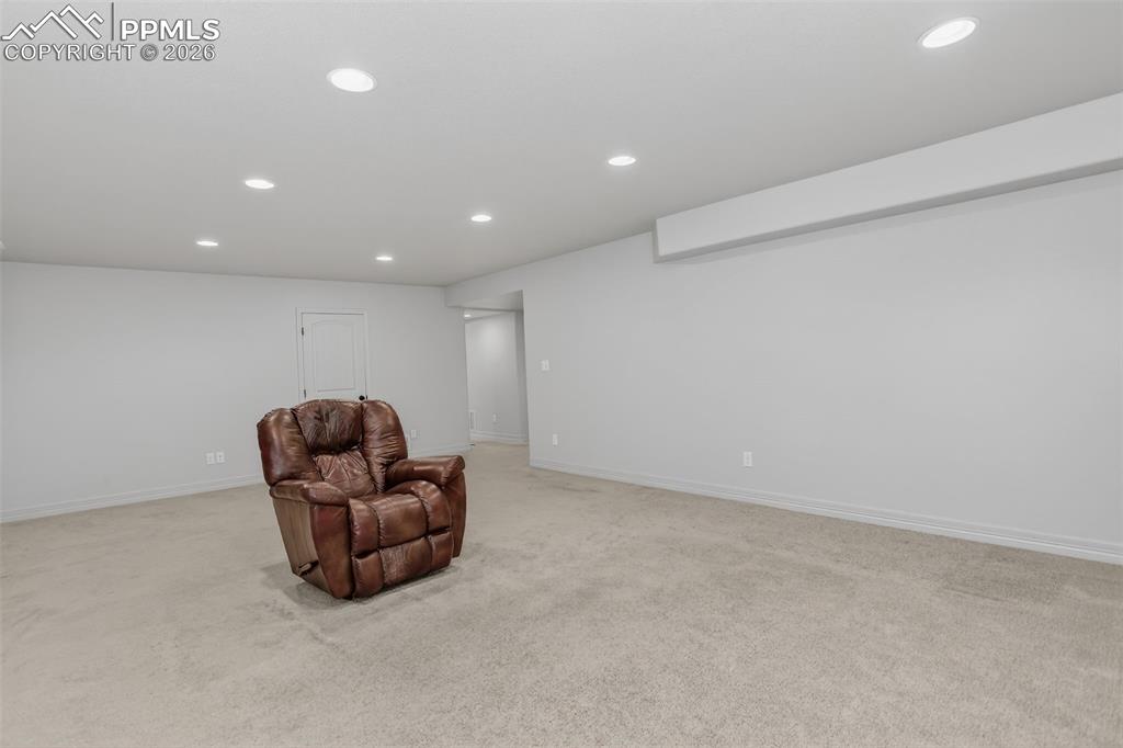 Family room on basement level