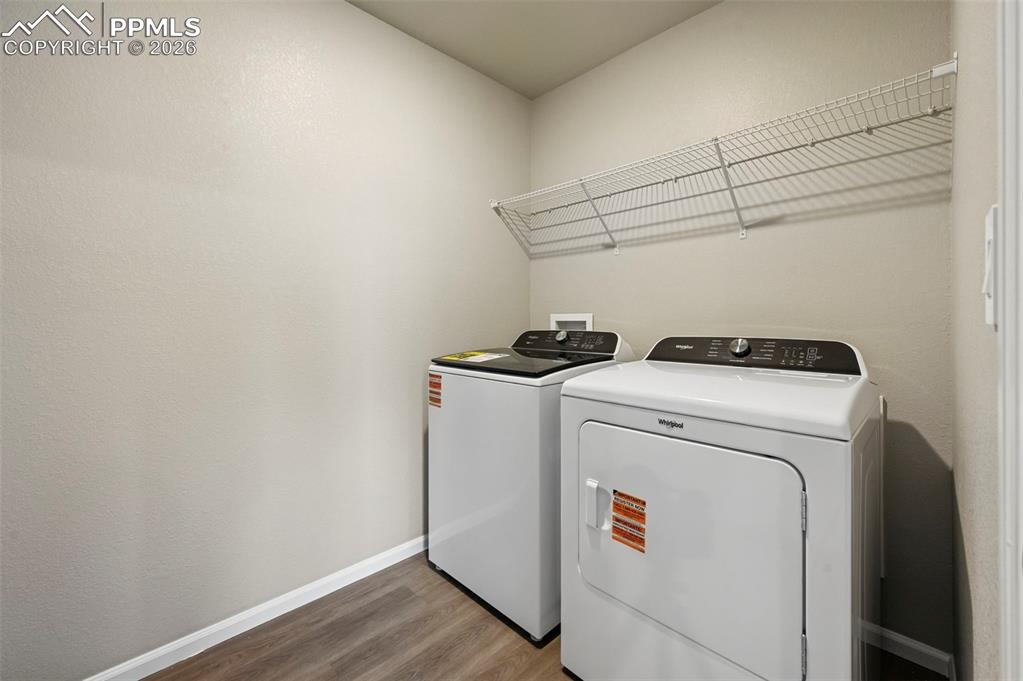 Upstairs laundry with washer and dryer appliance package included!  