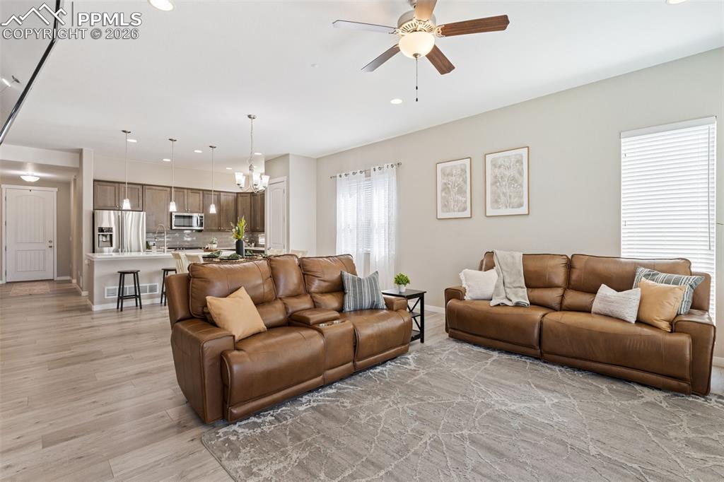 View from the backyard sliding door