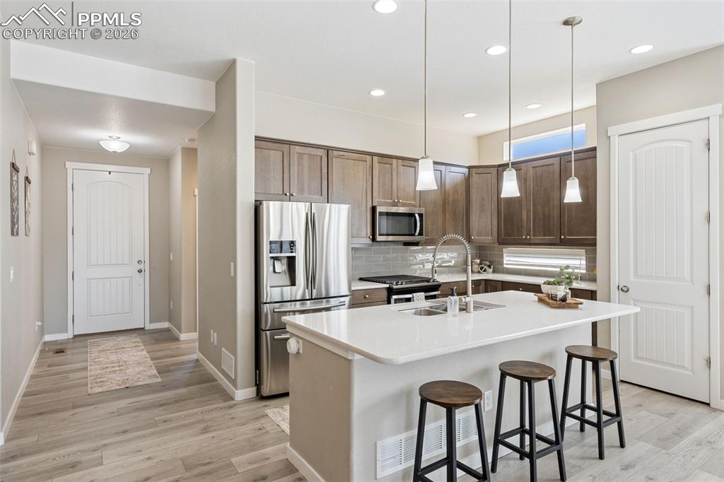 Looking back at front door