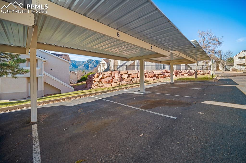 assigned covered carport
