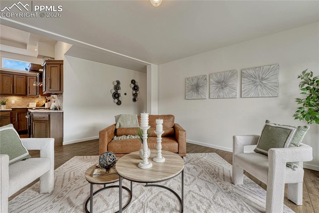 Luxury vinyl plank flooring in the main living spaces and plenty of room for your favorite furniture
