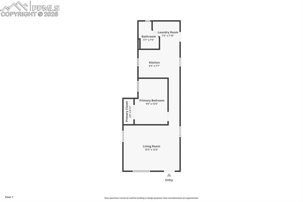 View of floor plan / room layout
