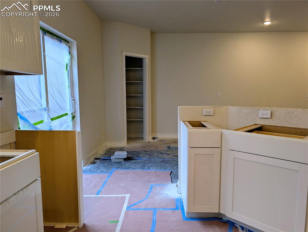 Kitchen pantry and dining area