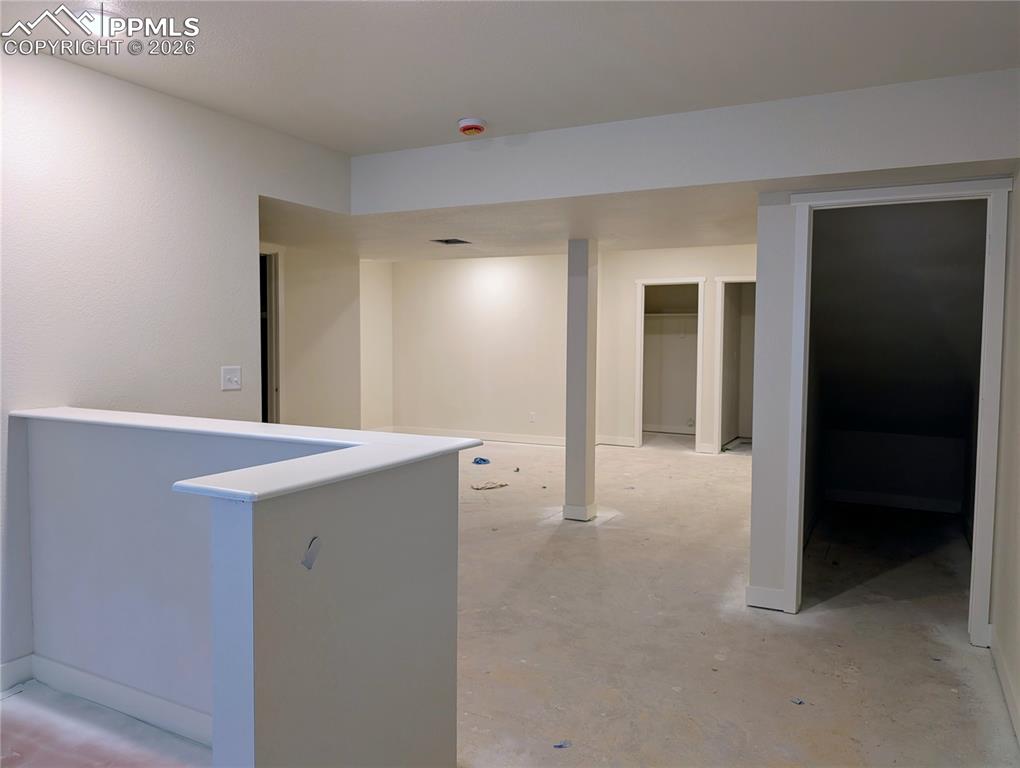 Wet bar is pre-plumbed.