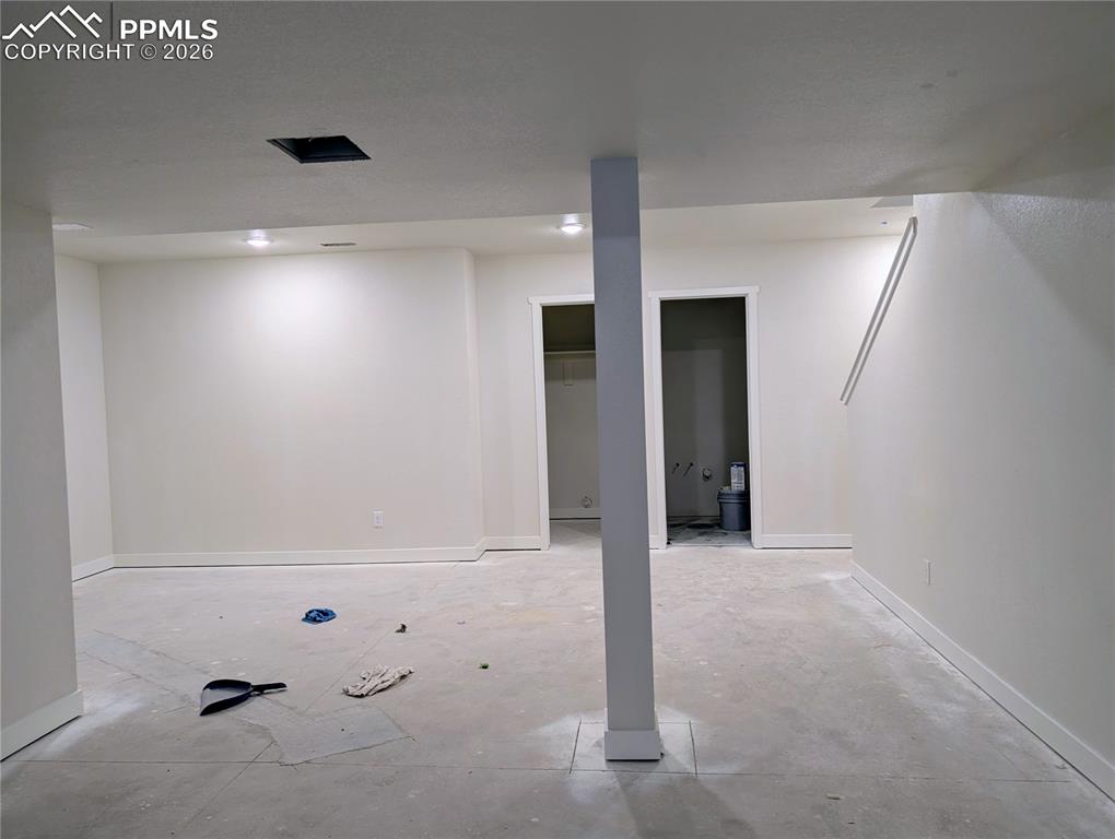 Basement family room.