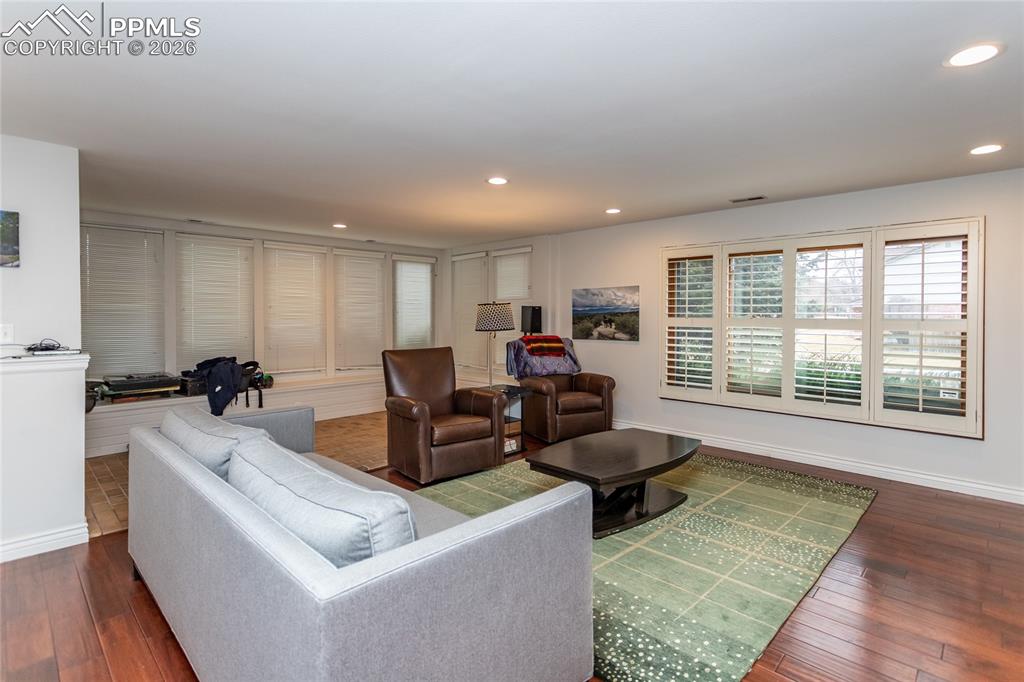 The large windows in the family room provide tons of natural light.