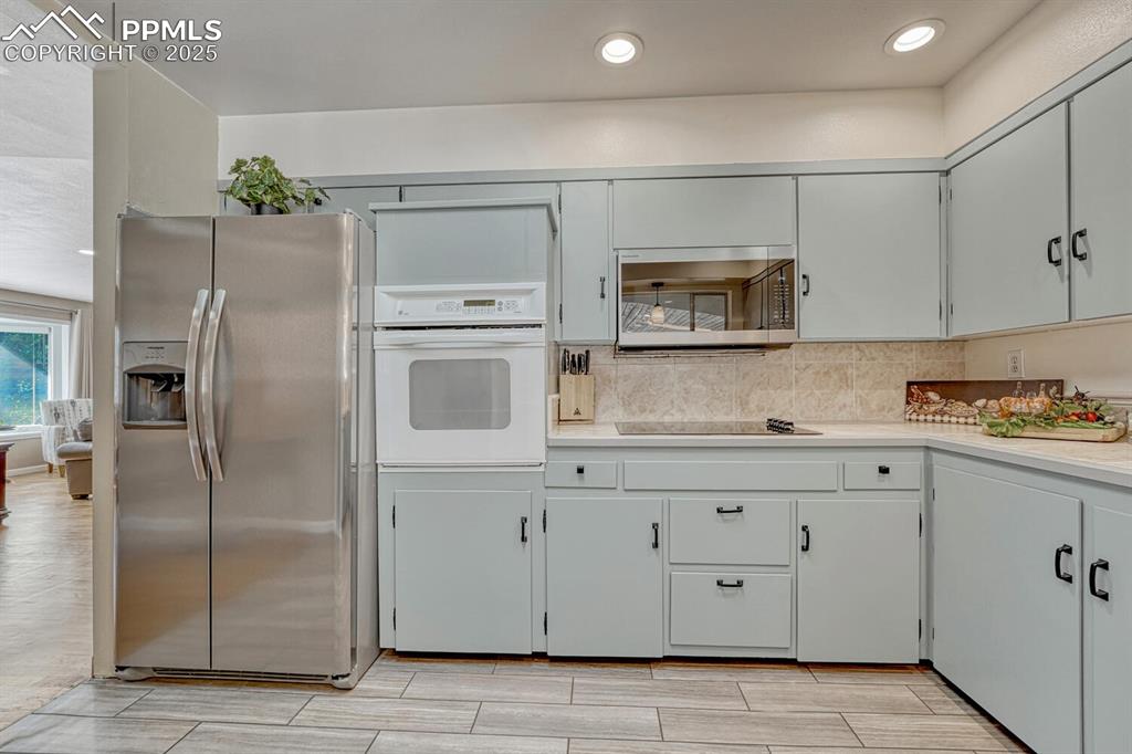 Kitchen with newer appliance