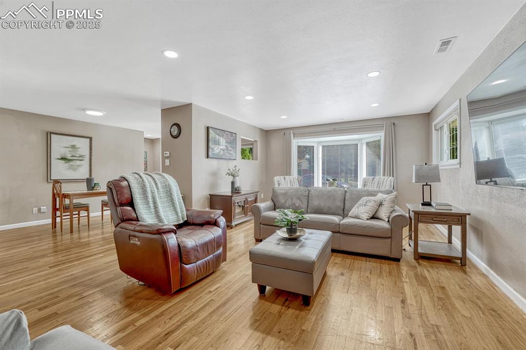 Living Room with Pikes Peak view