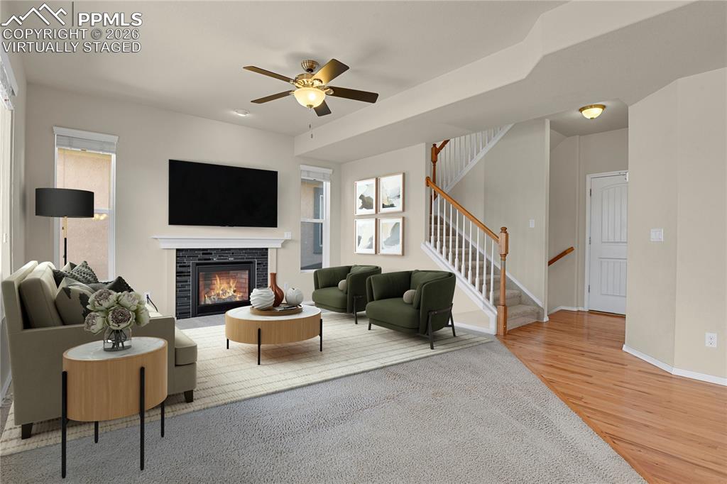 Living Room. Virtually Staged