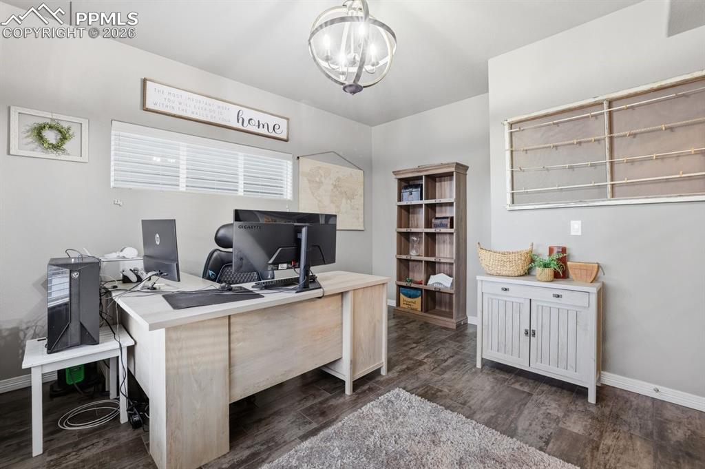 Bedroom/office space on the main level