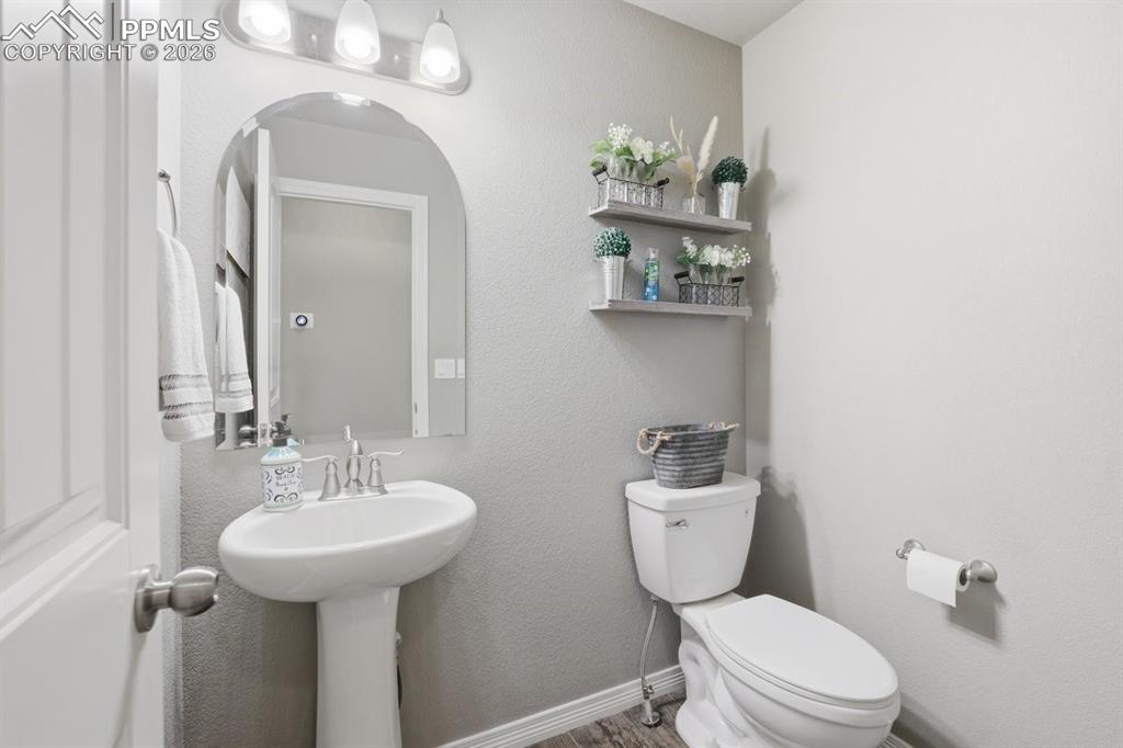 powder bath on the main level