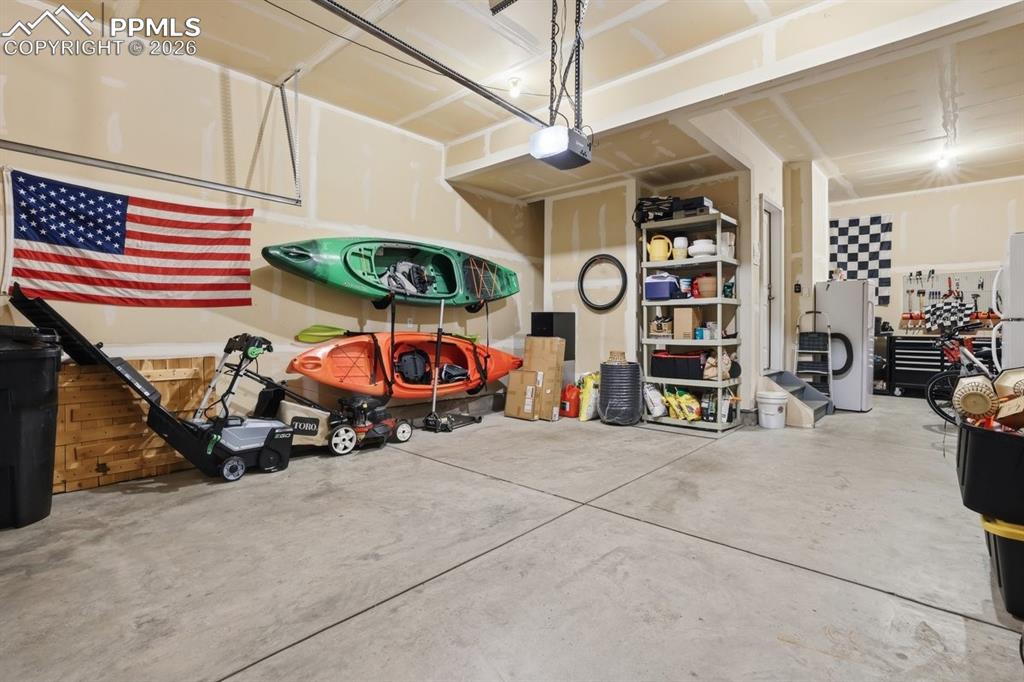 3 car tandem offers room for oversized vehicles and additional storage or workspace