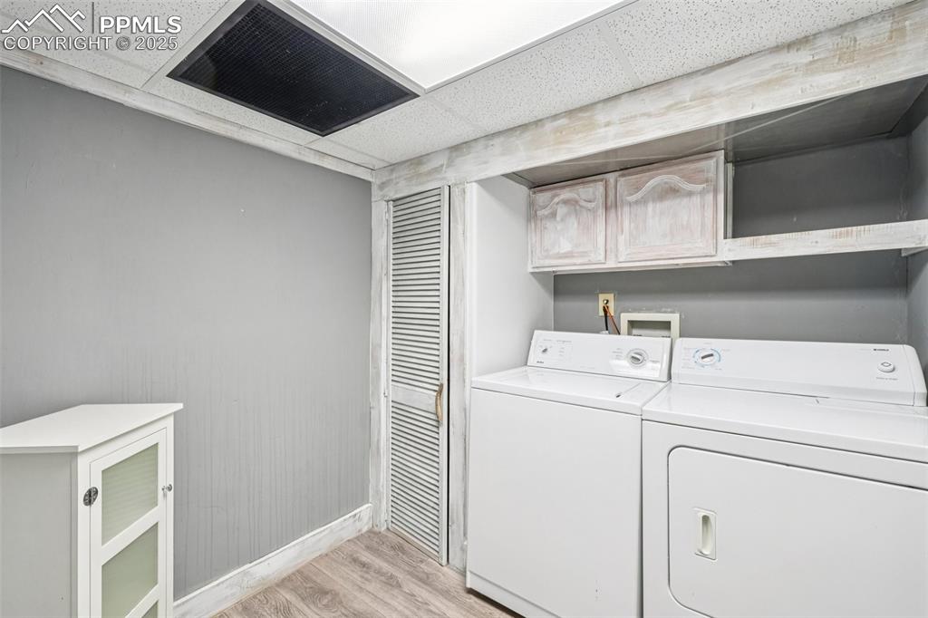 Laundry room on the lower level