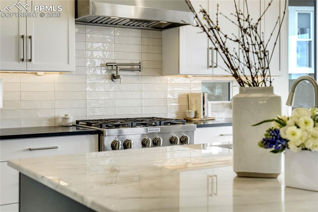 The KitchenAid Gas Range w/Pot Filler Above Stands Ready for Elevated Culinary Moments