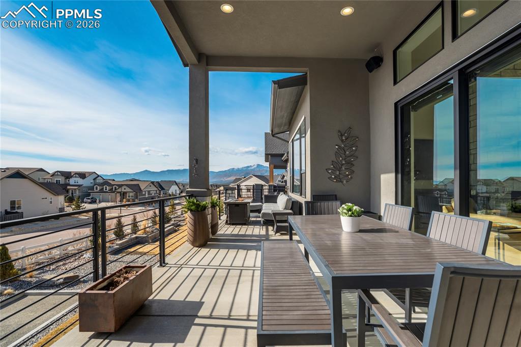 Concrete Covered Deck + Sun Deck with Speakers + Gas Line for Effortless Entertaining.