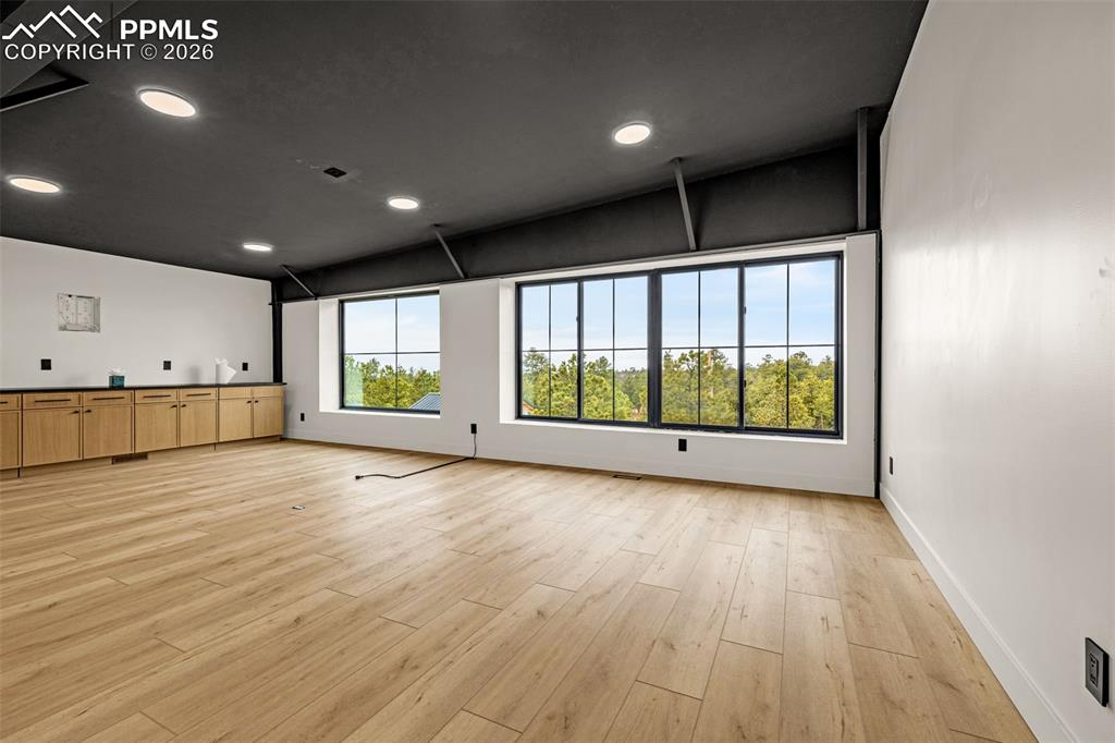 Bedroom 2, view of Pike's Peak. Upper level.
