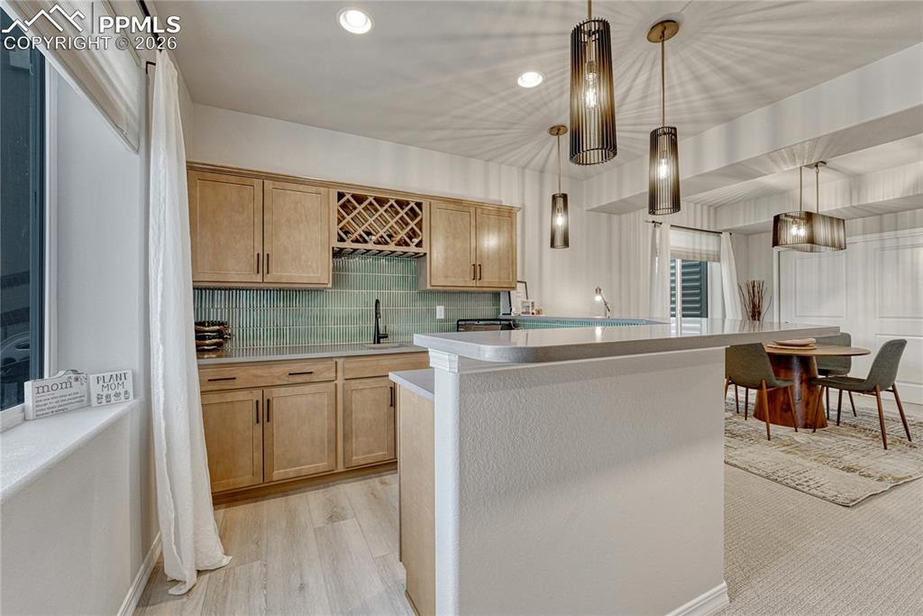 Designer lighting throughout