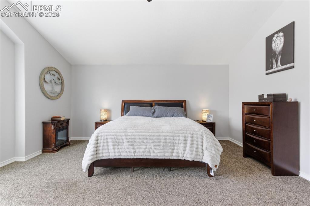 Primary Bedroom is spacious and includes an inset to enhance the space