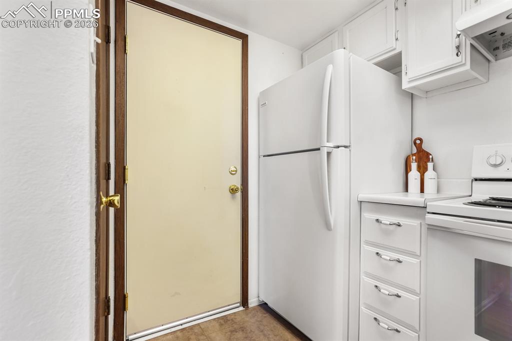 Garage access from the Kitchen.