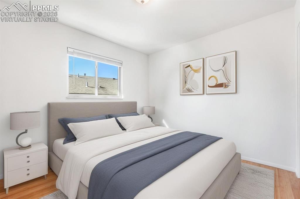 Virtually staged Bedroom #2