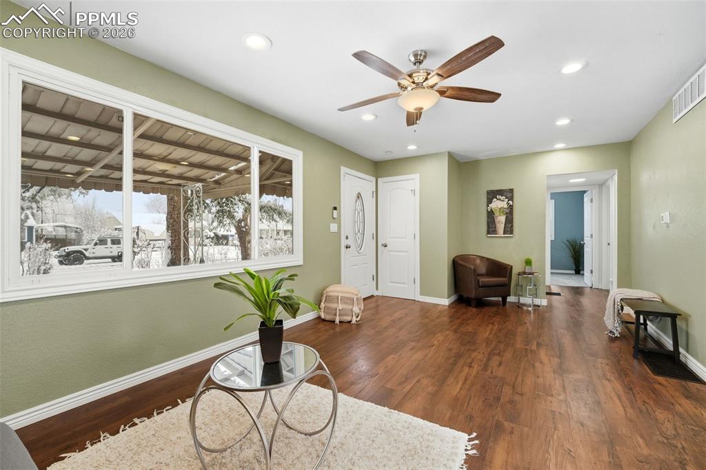 Newer windows and ceiling fan