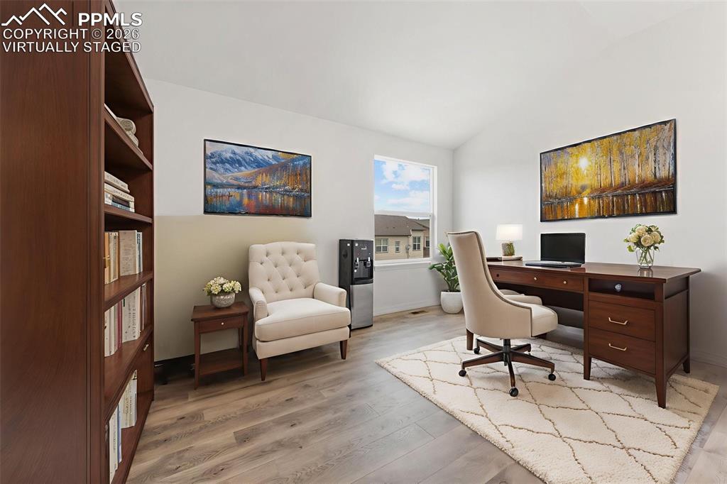 Upper Level: Bedroom #3, with Walk-in Closet; Virtually Staged*