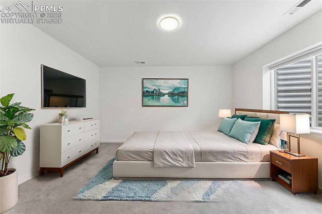 Basement Level Bedroom #5; Virtually Staged*