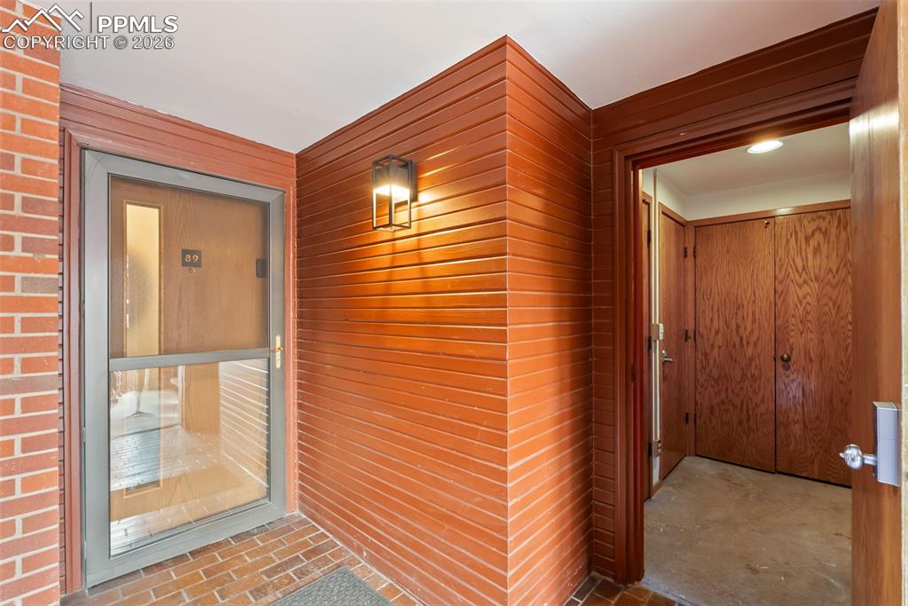 Ample storange next to condo enterance