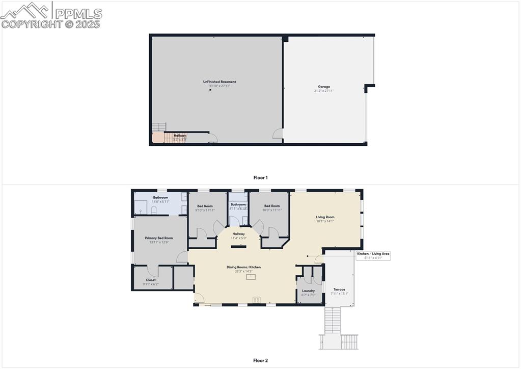 Complete floor plan layout illustrating main level, basement, and garage dimensions (for reference only).