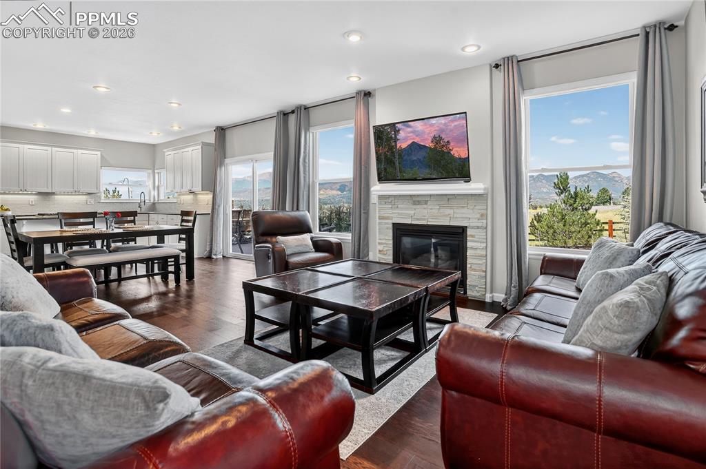 Open concept family rooms