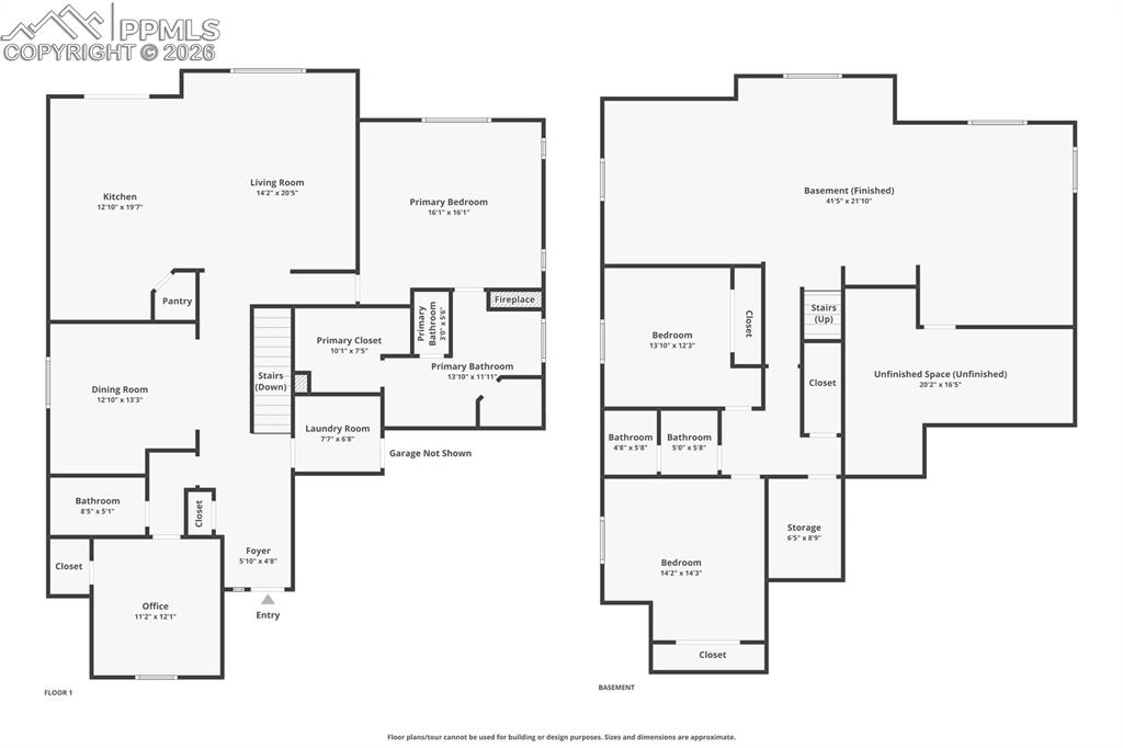 View of floor plan / room layout