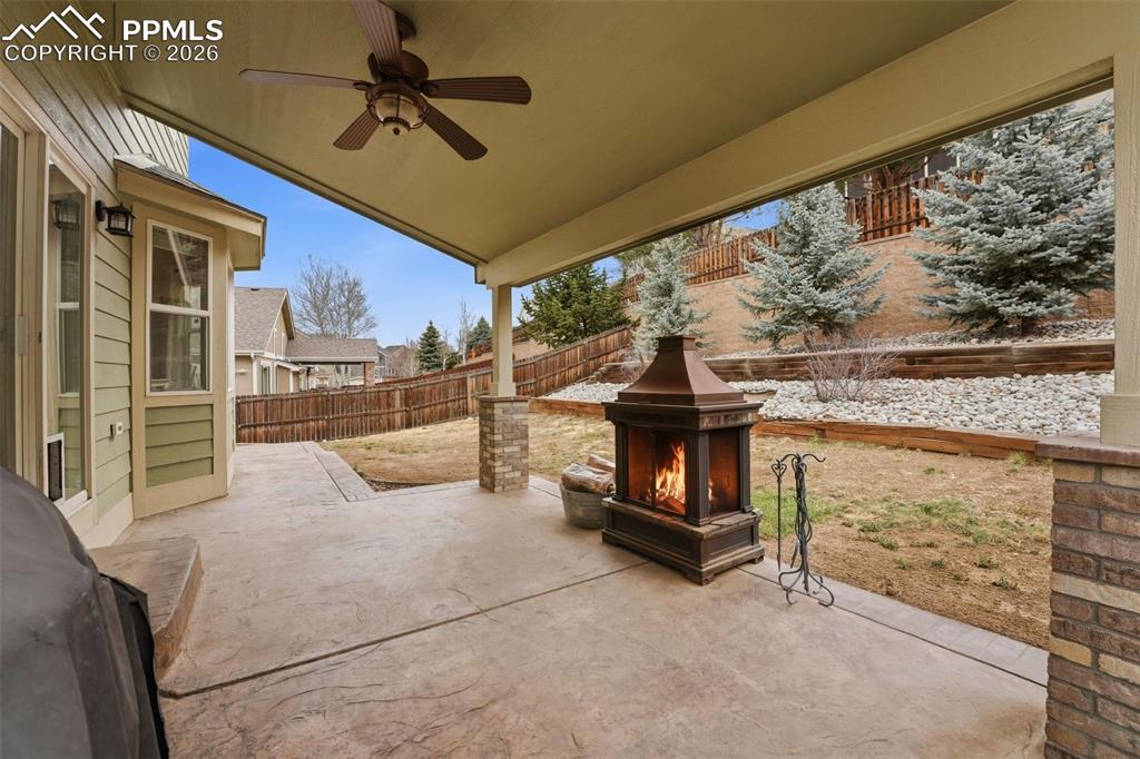 Stamped Covered Patio