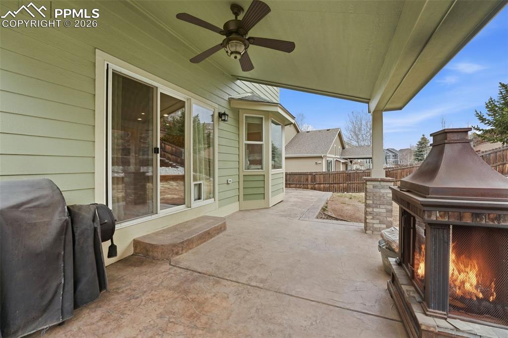 Stamped Covered Patio