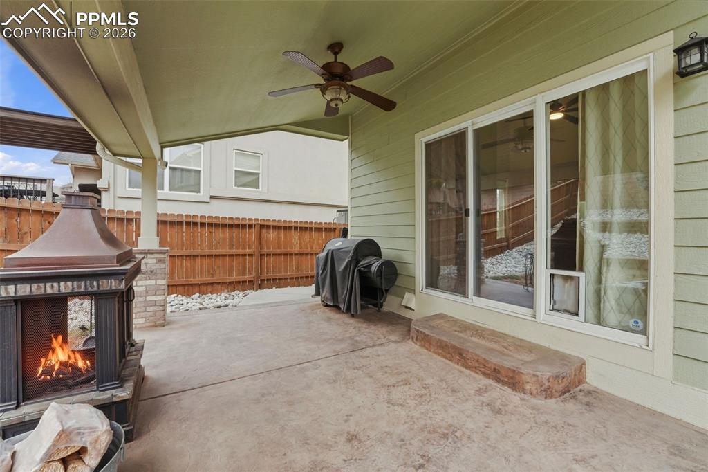 Stamped Covered Patio