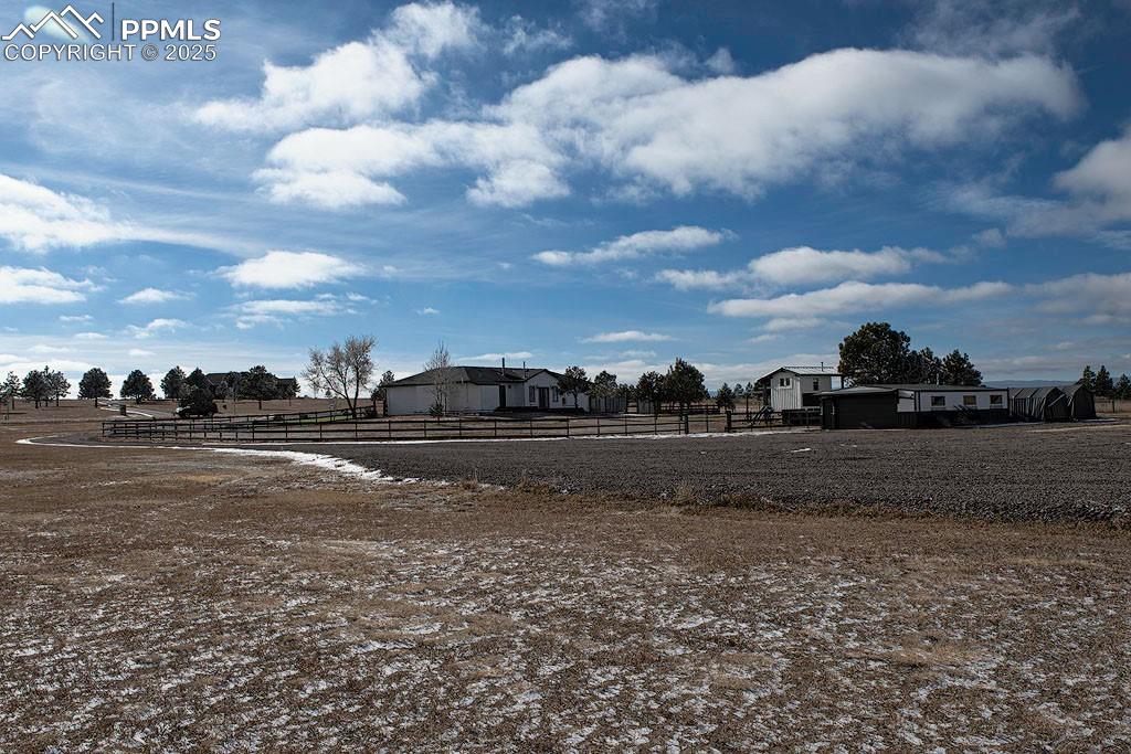 Property view from backyard