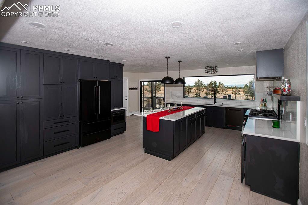 Kitchen with view of the mountains