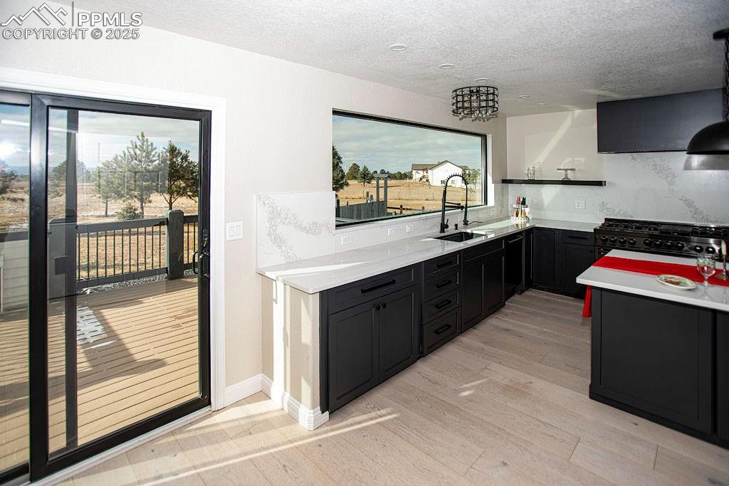 Kitchen view from garage