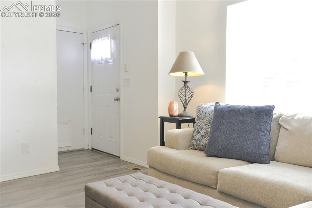 and a separate entry area