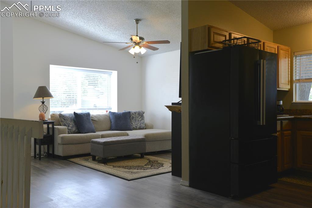 in this open floor plan.