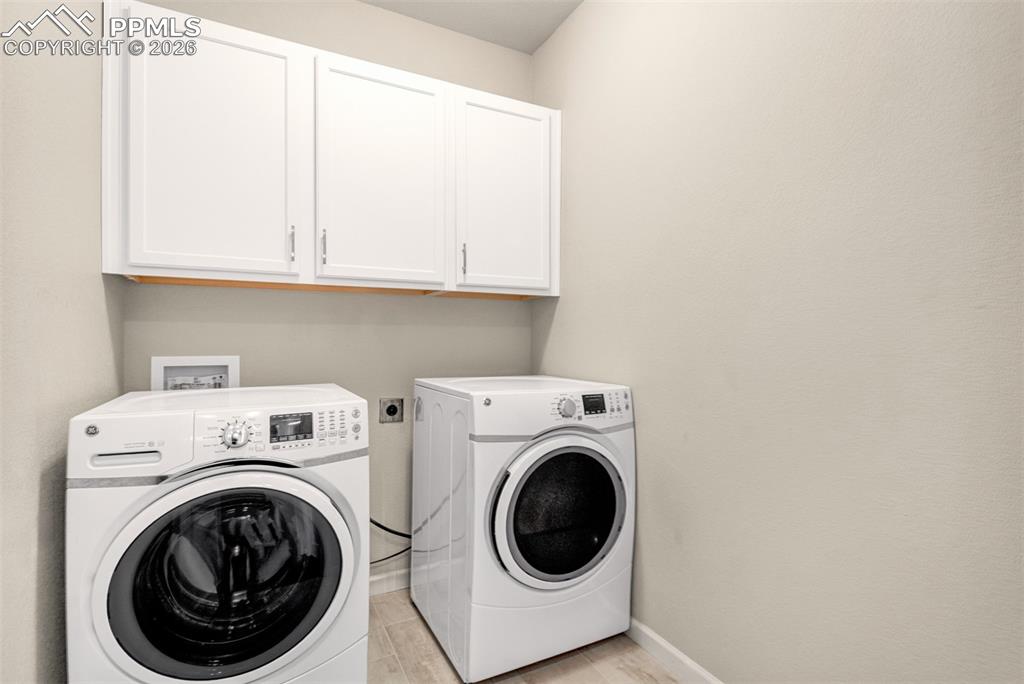 Main level laundry with electric hookups